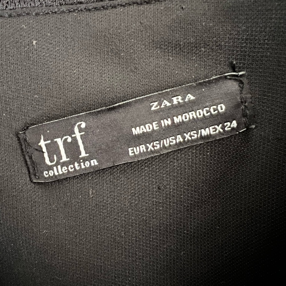 Zara one shoulder tuxedo Black Double-Breasted Dress - Picture 4 of 5